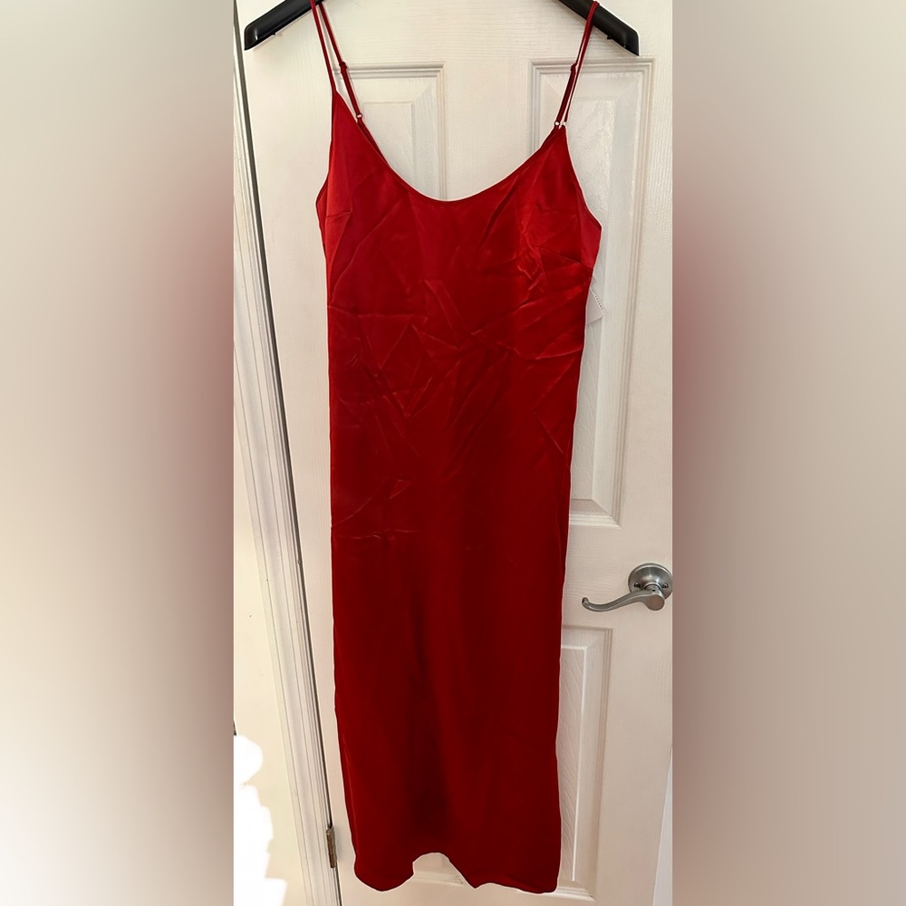 La Perla Long Red Silk Slip Dress - NEW WITH TAGS - Size Medium